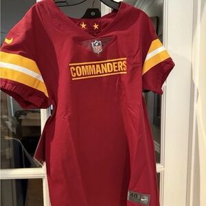 Nike NFL Washington Commanders Red and Gold Jersey